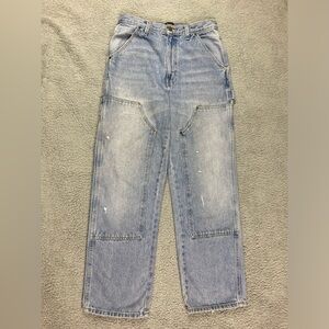 BDG High Rise Carpenter Jean Distressed Double Knee Size 31 Women’s Denim